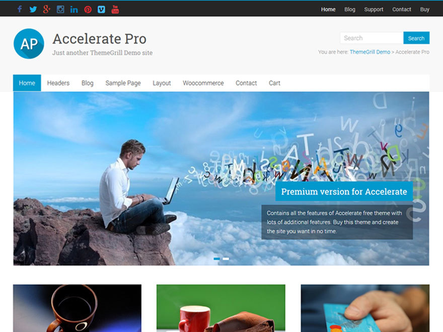 Accelerate Pro WordPress theme by ThemeGrill