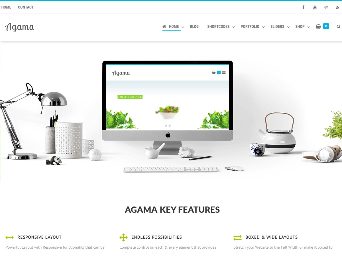 Agama WordPress photo theme