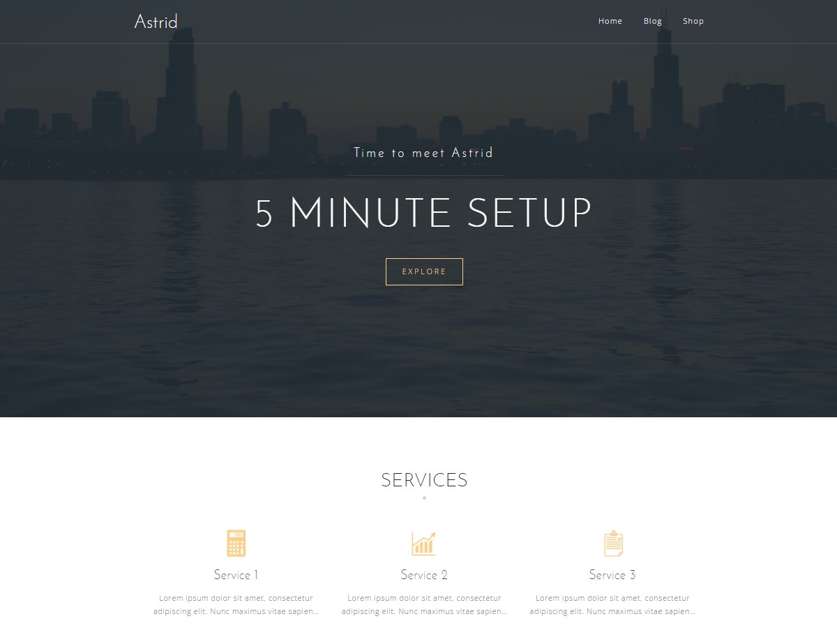 Astrid Child WP theme by aThemes