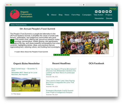 Avada best WordPress theme - organicconsumers.org