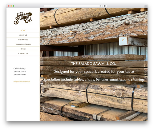 Avada theme WordPress - saladosawmill.com