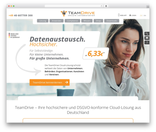 Avada theme WordPress - teamdrive.com