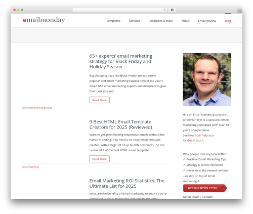Avada top WordPress theme - emailmonday.com