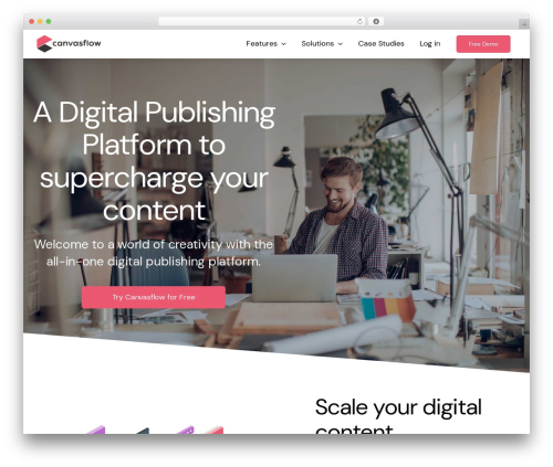 Avada top WordPress theme - canvasflow.io