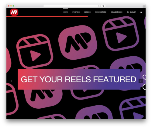 Avada WordPress movie theme - alternativemovieposters.com