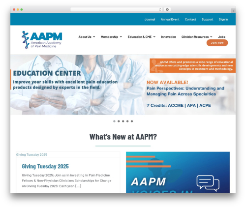 Avada WordPress page theme - painmed.org