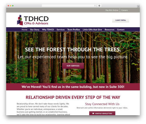 Avada WordPress theme for business - tdhcd.com