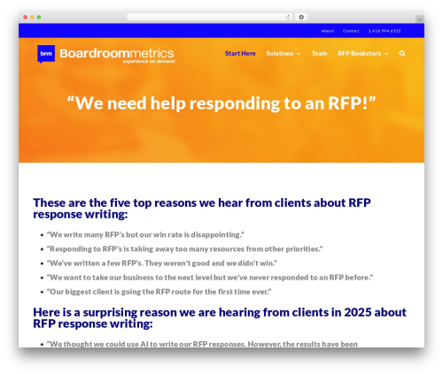 Avada WordPress theme for business - boardroommetrics.com