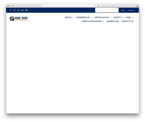 Avada WordPress theme - csep.ca