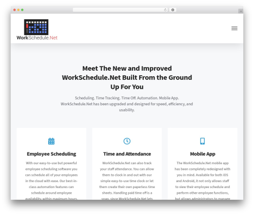 Avada WordPress theme - workschedule.net
