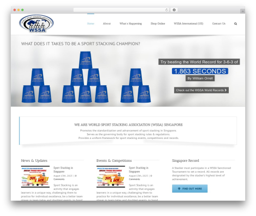 Avada WordPress theme - wssasg.com