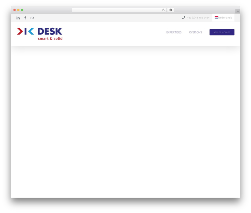Avada WordPress theme - deskservices.nl