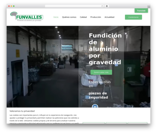 Avada WordPress theme - funvalles.com