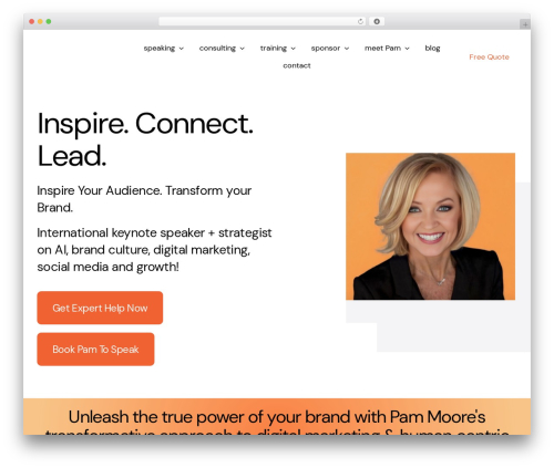 Avada WP theme - pammarketingnut.com