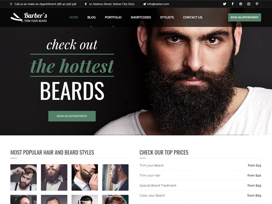 Barber premium WordPress theme