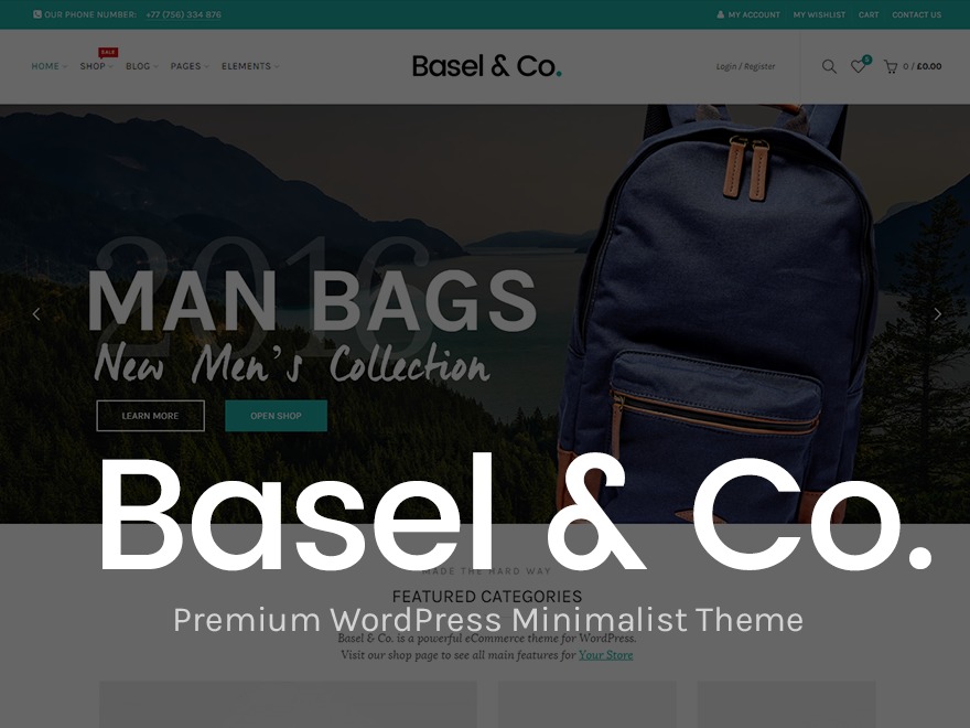 Basel WordPress theme