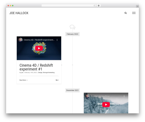 Best WordPress theme Avada - joehallock.com