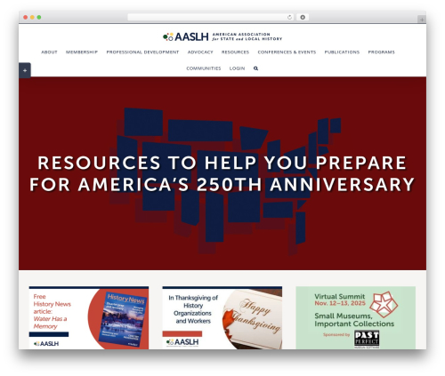 Best WordPress theme Avada - aaslh.org