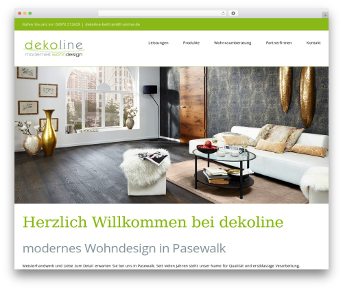 Best WordPress theme Avada - dekoline-pasewalk.de