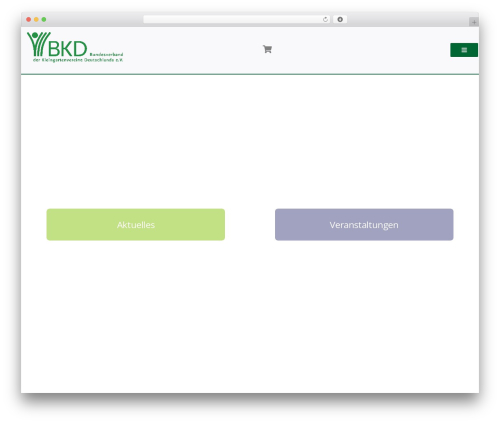 Best WordPress theme Avada - kleingarten-bund.de