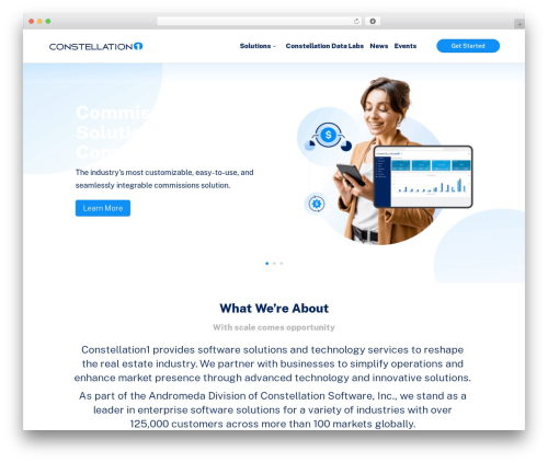 Best WordPress theme Divi - constellation1.com