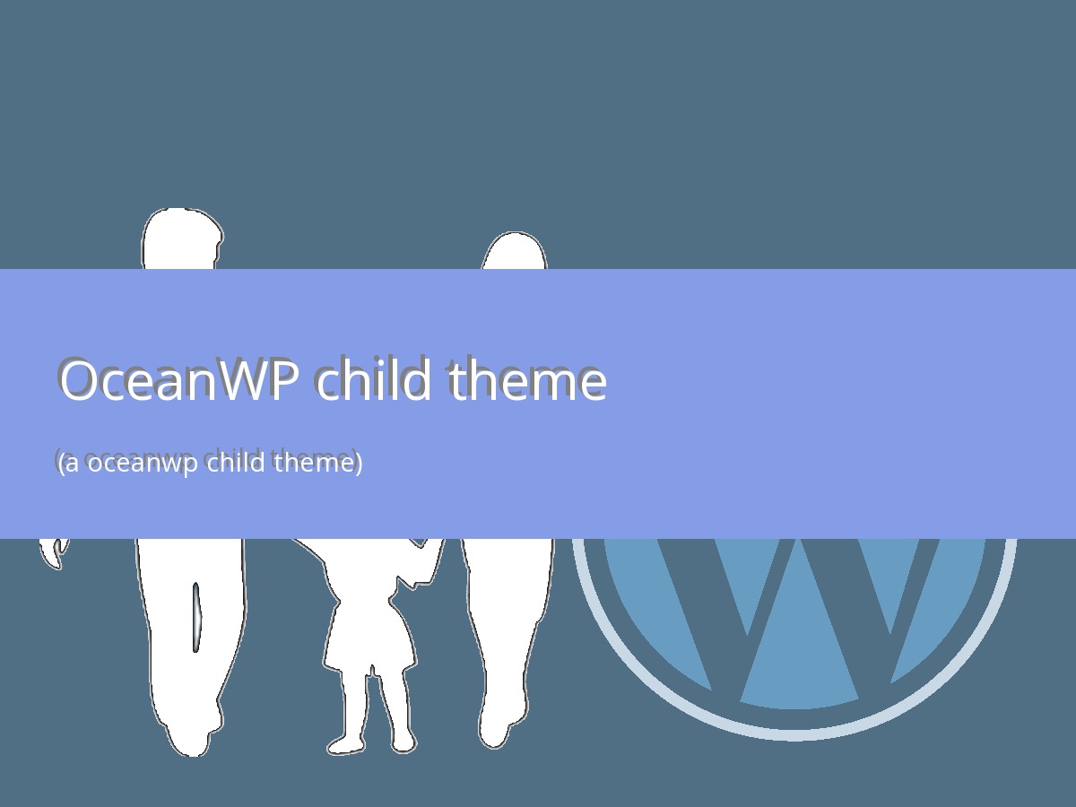 Best WordPress theme OceanWP Child Theme by OceanWP