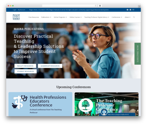 Best WordPress theme OceanWP - magnapubs.com