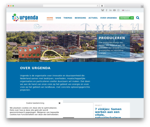 Best WordPress theme Bridge - urgenda.nl
