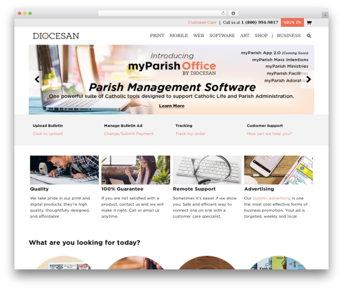 Best WordPress theme Diocesan - diocesan.com