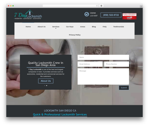 Best WordPress theme Divi - 7daylocksmith.com