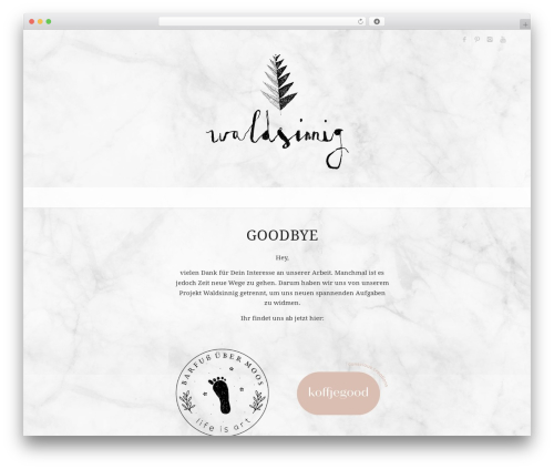 Best WordPress theme Enfold - waldsinnig.de
