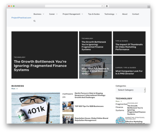 Best WordPress theme GeneratePress - projectpractical.com