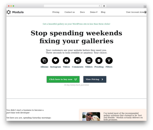 Blocksy free WordPress theme - wp-modula.com