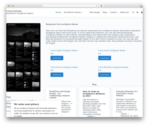 Blocksy WP theme - coralthemes.com