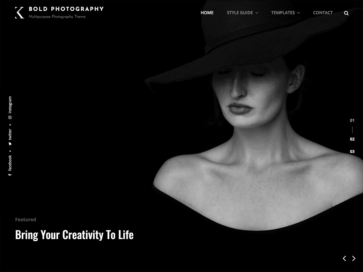 Bold Photography best portfolio WordPress theme by Catch Themes