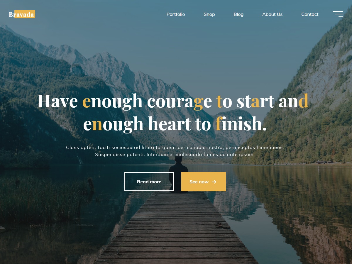 Bravada personal WordPress theme