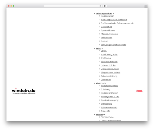 Bricks best WordPress theme - windeln.de