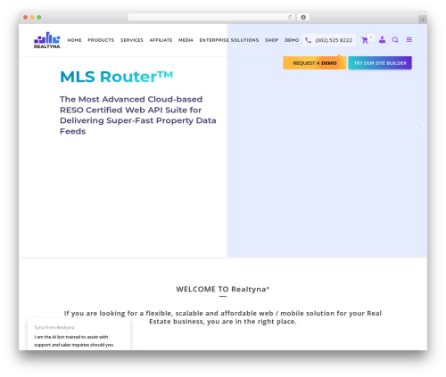 Bridge real estate WordPress theme - realtyna.com