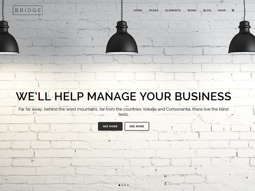 Bridge WordPress page theme by Qode Interactive