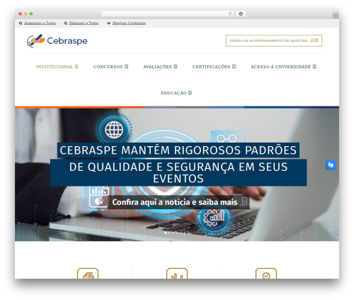 Bridge WordPress page theme - cebraspe.org.br