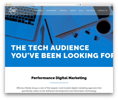 Bridge WordPress theme design - effectusmedia.com