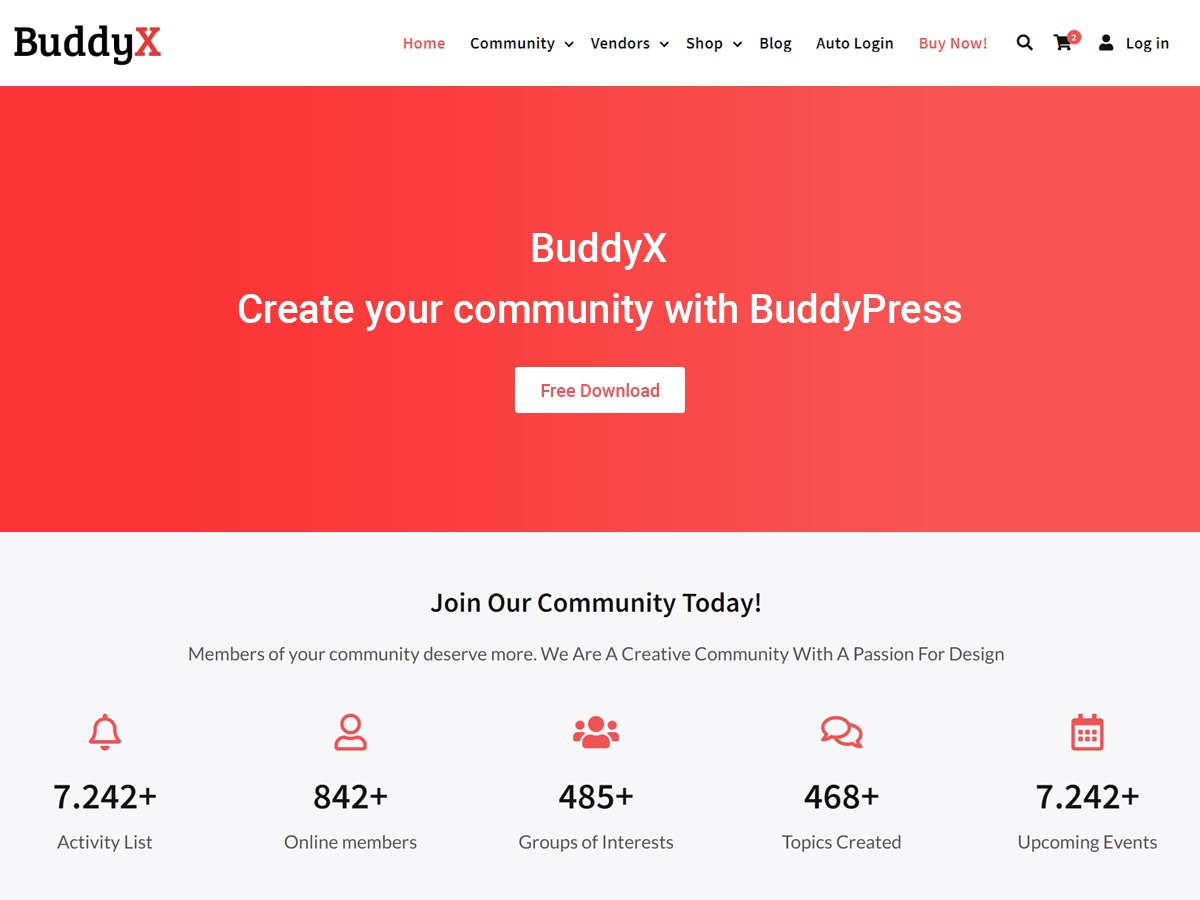 BuddyX best WordPress theme