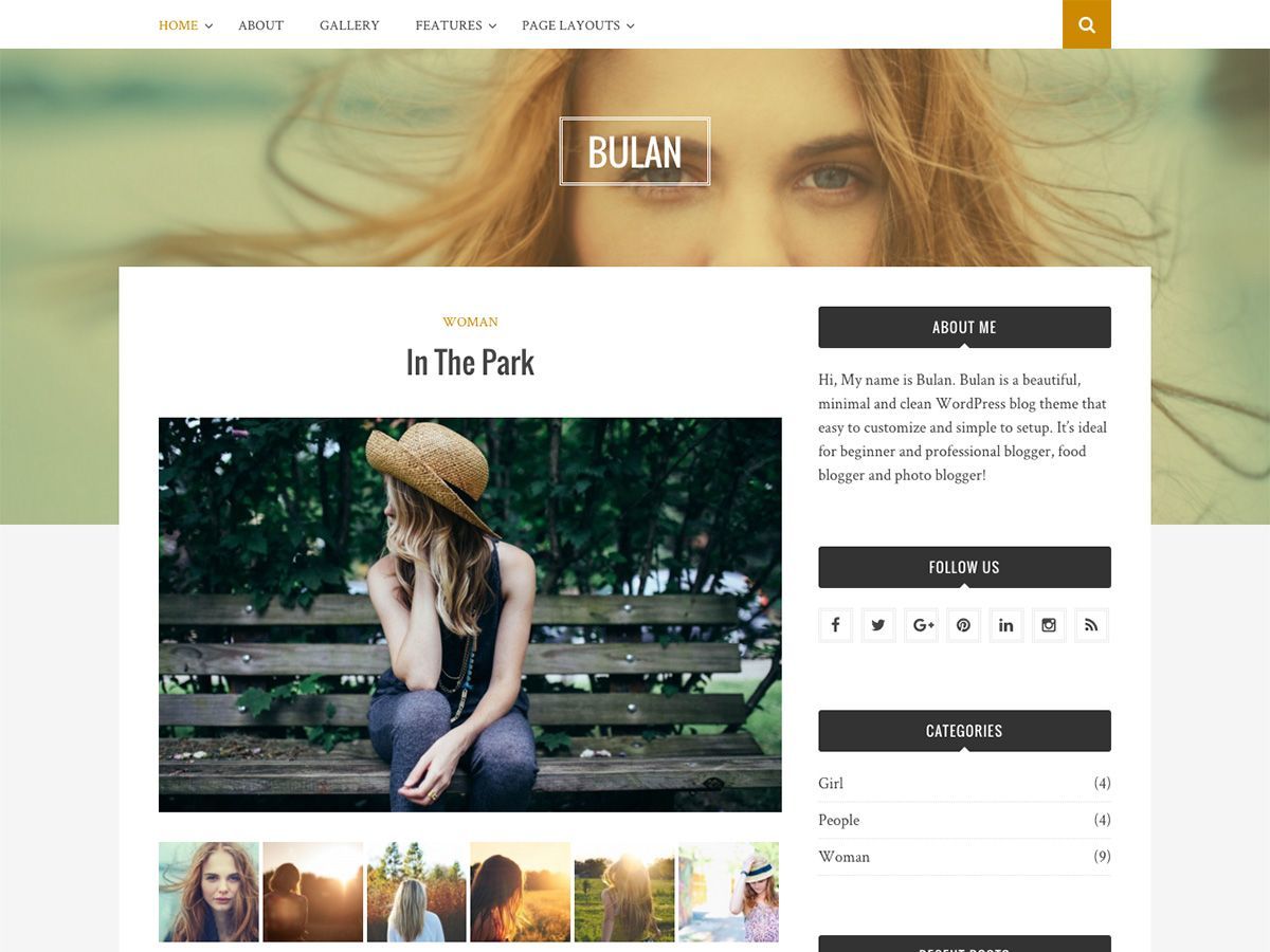 Bulan WordPress theme download