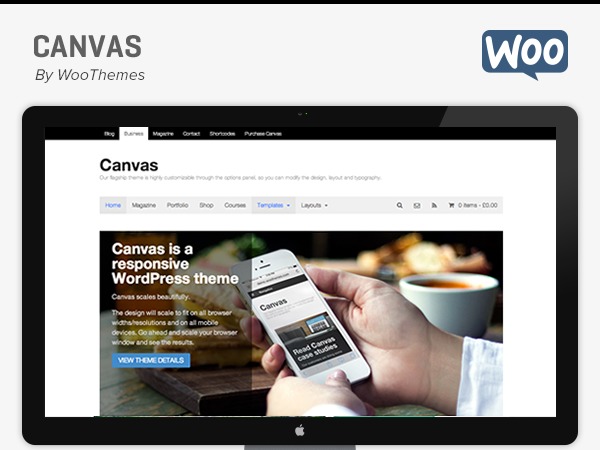 Canvas WordPress theme