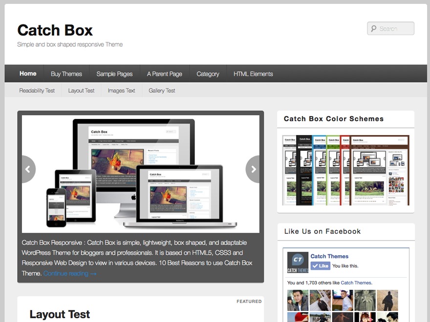 Catch-Box WordPress blog theme by yhira