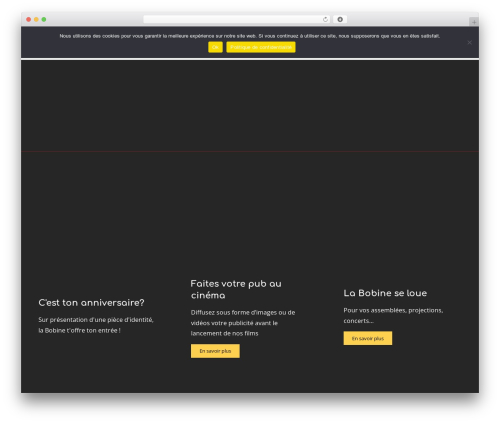 Ciné Bobine WordPress theme - cinebobine.ch Ciné Bobine WordPress theme - cinebobine.ch