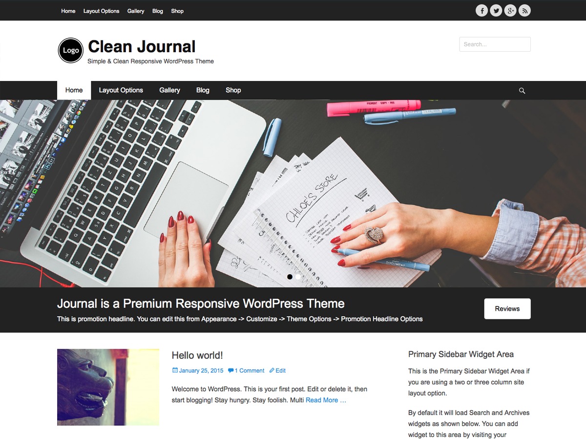 Clean Journal free WordPress theme by Catch Themes