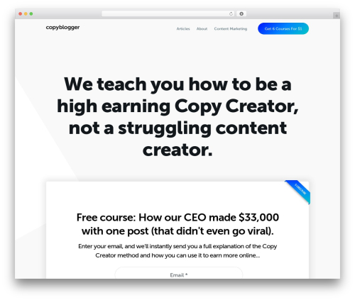 Copyblogger 5.0 WordPress blog theme - copyblogger.com Copyblogger 5.0 WordPress blog theme - copyblogger.com
