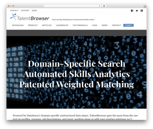 Corporate best WordPress theme - talentbrowser.com