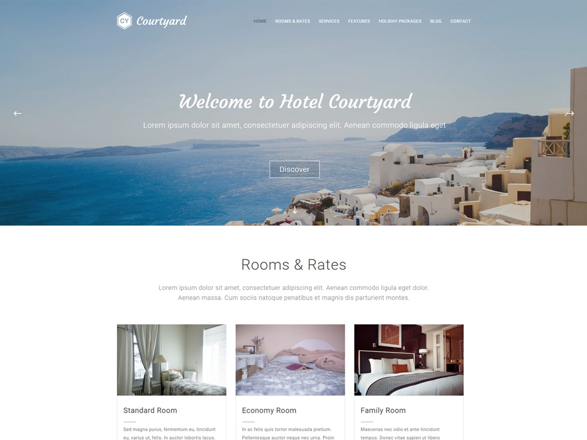 Courtyard free WordPress theme